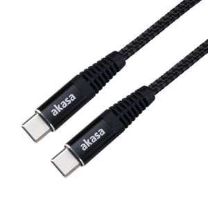 Akasa AK-CBUB54-10BK kabel USB 1 m USB C Czarny