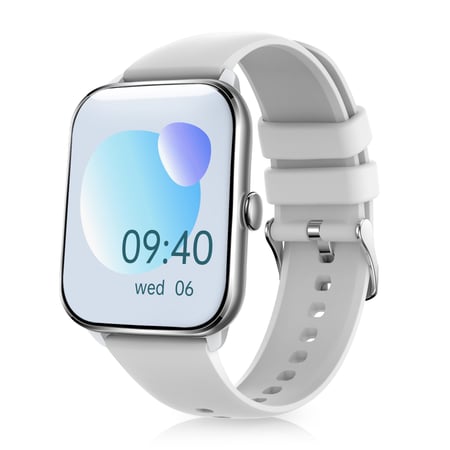 Niceboy WATCH 3 4,7 cm (1.85") IPS 43 mm Cyfrowy 240 x 280 px Ekran dotykowy Srebrny