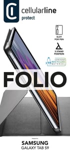 Cellularline 8018080471513 27,9 cm (11") Folio Schwarz