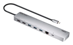 ATEN UH3240 huby i koncentratory USB Type-C Srebrny