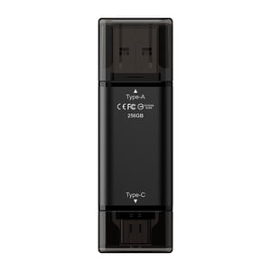 Team Group X1 MAX 256 GB USB Flash Drive USB Type-A / USB Type-C 3.2 Gen 2 (3.1 Gen 2) Black