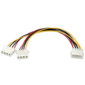 Lindy 33126 Multicolor Power Cable, 0.25 m