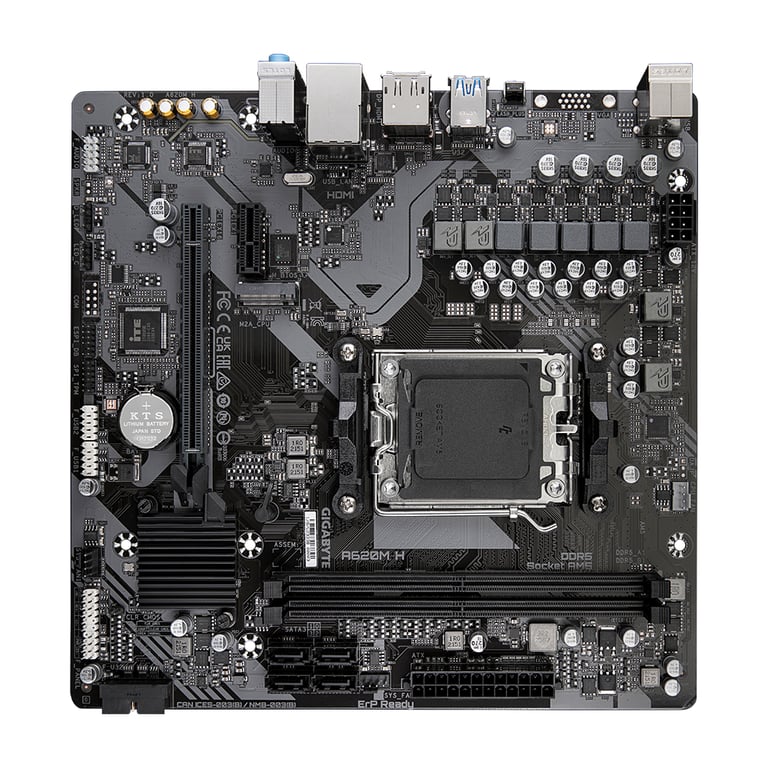GIGABYTE A620M H płyta główna AMD A620 Gniazdo AM5 micro ATX