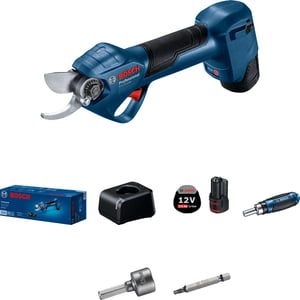 Bosch Pro Pruner Professional batteridrivna grässaxar 2,5 cm 12 V litiumjon (Li-Ion) Svart, Blå