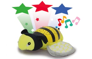 Jamara Dreamy Bee Children's Night Light, Freestanding, Black, Yellow LED