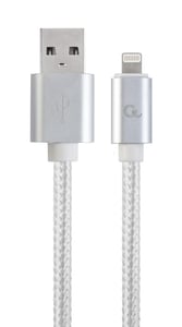 Gembird CCB-MUSB2B-AMLM-6-S 1.8 m Lightning Cable, Silver