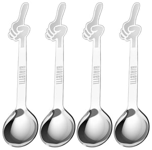 Bialetti DCDESIGN15 Löffel, Kaffeelöffel, Edelstahl, 4 Stück.