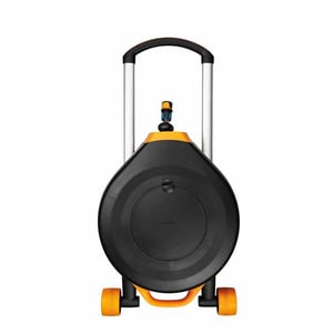 Fiskars 1025933 Garden Reel Stand-Up Cart Automatic Black, Orange