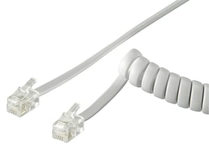 Goobay 50246 2-meter telephone cable, White