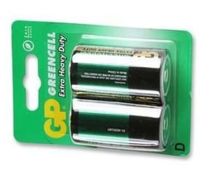 GP Batteries GP13G-U2 Batterie für den Hausgebrauch, Typ D, Zink-Kohle-Batterie