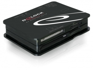 DeLOCK USB 2.0 All-in-1-Kartenlesegerät, schwarz