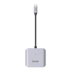 Lexar LRW510U-BNHNG USB 3.2 Gen 2 (3.1 Gen 2) Type-C Card Reader, Gray