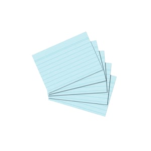 Herlitz 10836310 Catalog Card, Blue, 100 pcs.