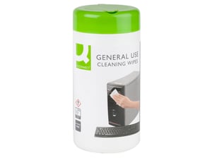 Q-CONNECT KF04508 rengöringsset för apparater – universella rengöringsservetter