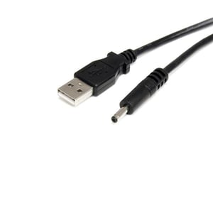 StarTech USB2TYPEH Power Cable, Black, 0.9 m, USB A to Barrel Type H