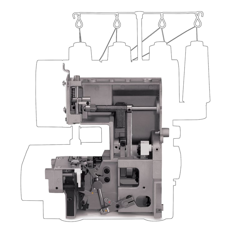 SINGER 14HD854 Heavy Duty Owerlokowa maszyna do szycia Prąd elektryczny
