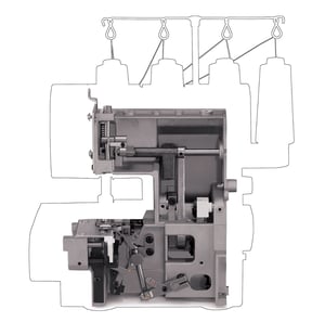 SINGER 14HD854 Heavy Duty Owerlokowa maszyna do szycia Prąd elektryczny
