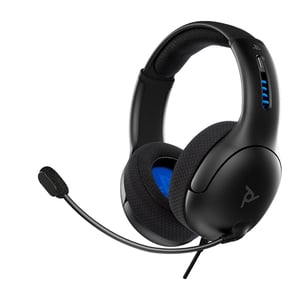 PDP LVL50 Wired Gaming Headset with Headband, Black, Gray