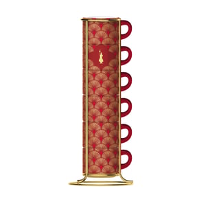Bialetti FW2022037 Tasse „Roter Espresso“, 1 Stück