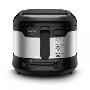 Tefal Uno FF215D Einzel-Fritteuse, 1,8 l, Standgerät, 1600 W, schwarz, Edelstahl