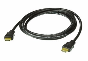 ATEN 2L-7D02H-1 HDMI-Kabel, 2 m, HDMI Typ A (Standard), schwarz
