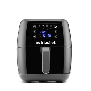 NutriBullet XXL Digital Air Fryer Einzelgerät 7 l Standalone 1800 W Heißluftfritteuse Schwarz