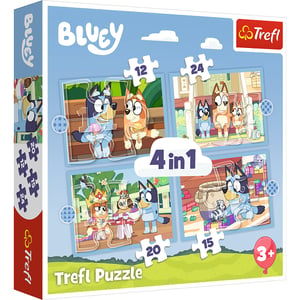 Trefl Bluey und seine Welt Puzzle, 12 Teile. Zeichentrickfilme