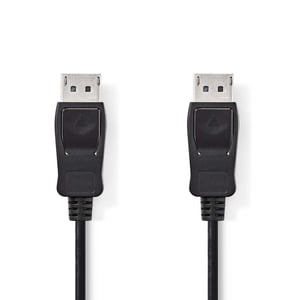 Nedis CCGB37010BK20 2 m DisplayPort Cable, Black