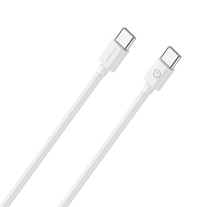 RealPower 404307 USB 2.0 Cable, 2 m, USB-C to B, White