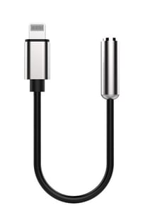 ProXtend AUDIO-LIGHTNING ljudkabel 0,15 m 3,5 mm Svart, Silver