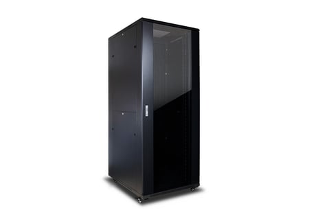 Inter-Tech 88887257 stojak 42U Stojak wolnostojący Czarny