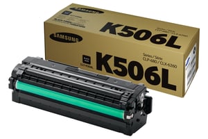 Samsung CLT-K506L Tonerkassette, 1 Stück. Original, Schwarz