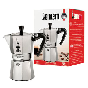 Bialetti Moka Express Mokabryggare 0,775 l Aluminium, Svart