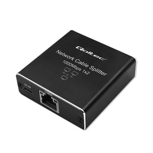 Qoltec 52249 przełącznik sieciowy Nie zarządzany Czarny