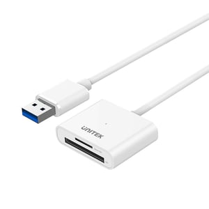 UNITEK Y-9321 czytnik kart USB 3.2 Gen 1 (3.1 Gen 1) Type-A Biały