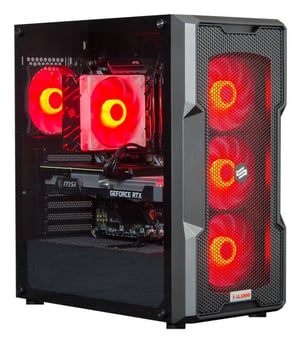 HAL3000 Alfa Gamer Pro 3070 AMD Ryzen™ 5 5600X 16 GB DDR4-SDRAM 1 TB SSD NVIDIA GeForce RTX 3070 Windows 10 Home Midi Tower PC Czarny