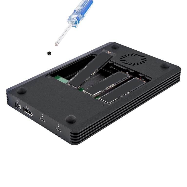 StarTech M2E4BTB3 obudowa do dysków twardych Obudowa SSD Czarny M.2