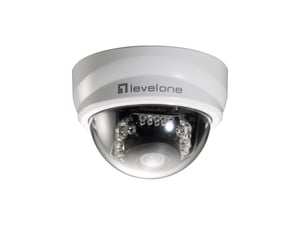 LevelOne FCS-3101 Industrial Dome IP Security Camera for Indoor and Outdoor Use, 1920 x 1080 px, Ceiling/Desktop Mount