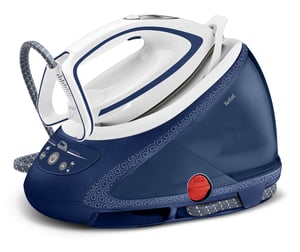 Tefal Pro Express Ultimate Care GV9580 Dampfstation 2600 W 1,9 l Durilium-Bügeleisen Autoclean Blau, Weiß