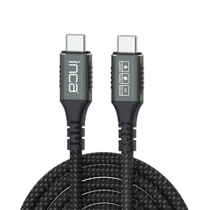 Inca ITCT-40 kabel USB USB4 Gen 2x2 0,8 m USB C 40 Gbit/s 240 W Czarny