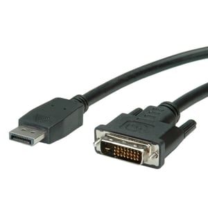 VALUE 11.99.5611 kabeladapter 3 m DisplayPort DVI-D Svart