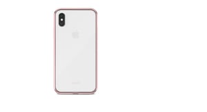 Moshi Vitros pokrowiec na telefon komórkowy 14,7 cm (5.8") Powłoka ze skóry Różowy, Przezroczysty