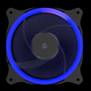Gembird HURACAN-200B Computer Case Air Cooler Black, Blue 1 pc.