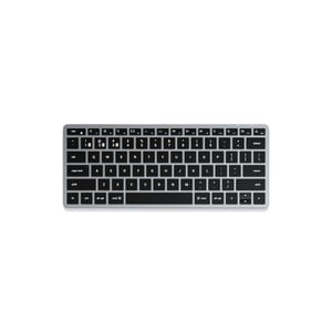 Satechi Slim X1 klawiatura Biuro Bluetooth QWERTZ Swiss Czarny, Szary