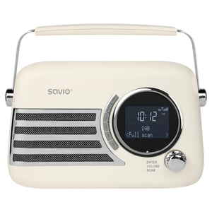 Savio RS-04 radio Przenośny Analogowe i cyfrowe Beżowy, Czarny