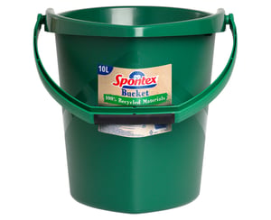 Spontex Eco Green Eimer 10 l Okrągły Plastik Zielony