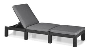 Keter Daytona Deluxe Strandliege Grau Liege-/Sitzposition