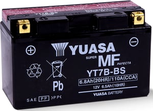 Yuasa YT7B-BS Blei-Säure-Autobatterie (VRLA) 6,5 Ah, 12 V, 120 A, Motorrad
