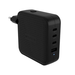 HYPER HJ1002BKWWGL ładowarka do urządzeń przenośnych Laptop, Smartfon, Tablet Czarny Prąd przemienny Szybkie ładowanie Wewnętrzna