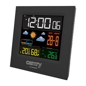 Camry Premium CR 1166 cyfrowa stacja meteorologiczna Czarny AC/Bateria
